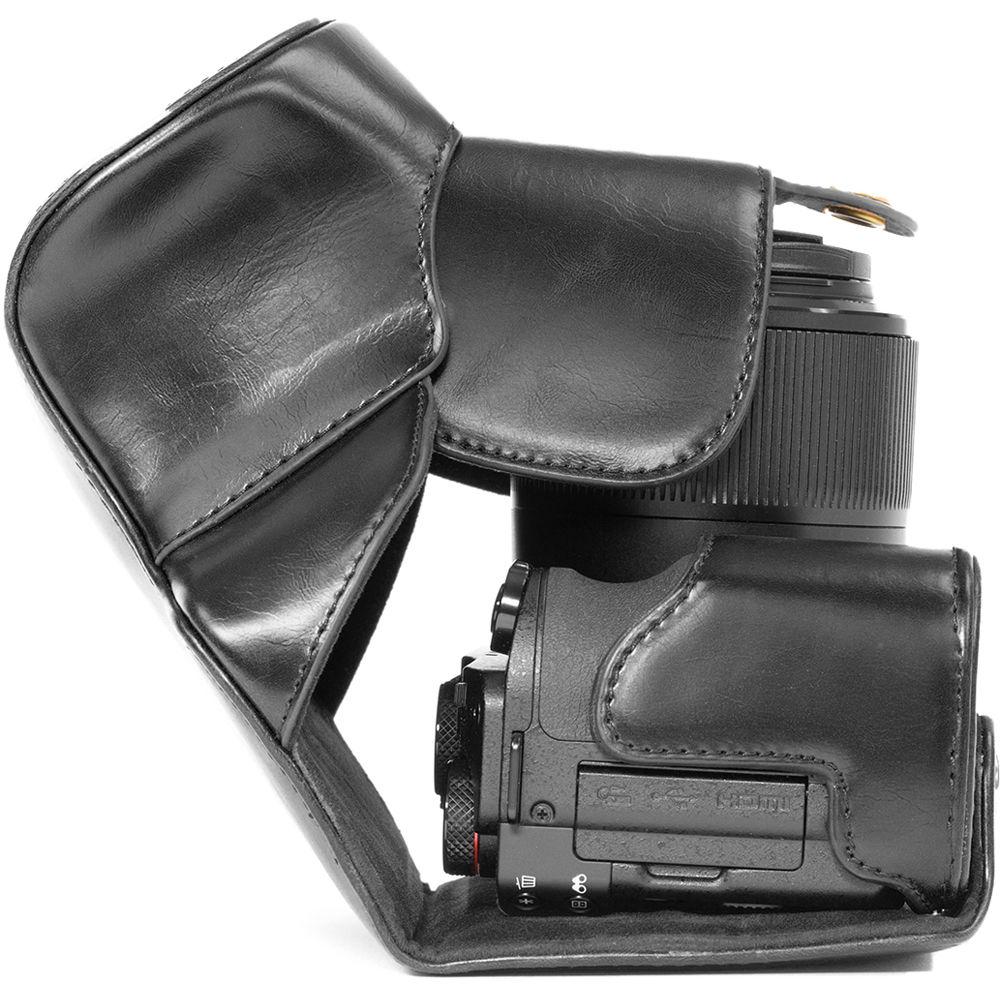 MegaGear Ever Ready PU Leather Camera Case with Strap for Canon PowerShot G3 X
