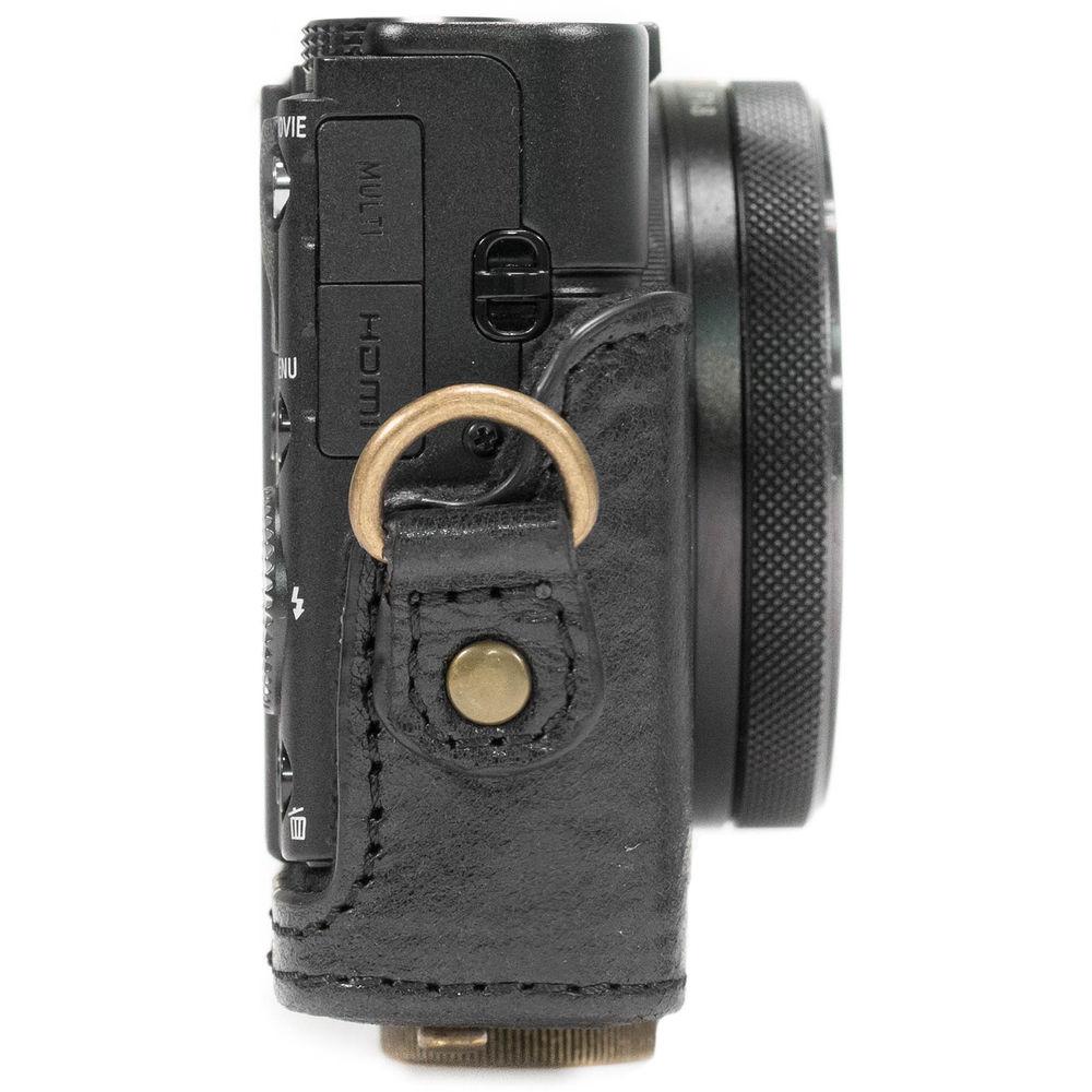 MegaGear Leather Camera Case with Strap for Sony DSC-RX100 VI, V & IV