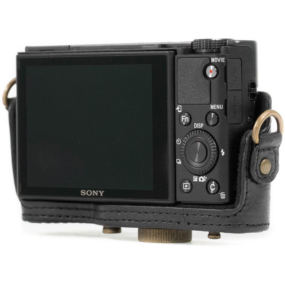 MegaGear Leather Camera Case with Strap for Sony DSC-RX100 VI, V & IV