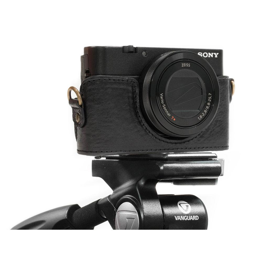 MegaGear Leather Camera Case with Strap for Sony DSC-RX100 VI, V & IV