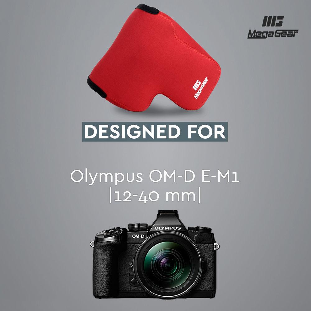 MegaGear Ultra-Light Neoprene Case for Olympus OM-D E-M1 with 12-40mm