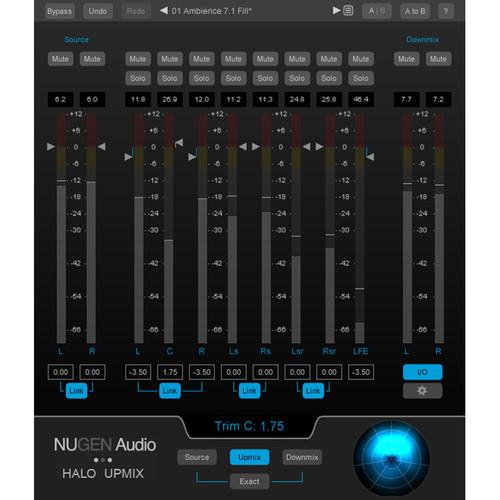 NuGen Audio Halo Upmix Stereo to Surround Upmixer Plug-In with 3D Immersive Extension