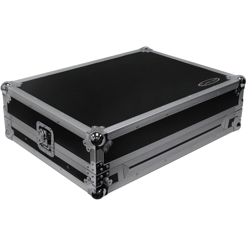 Odyssey Innovative Designs Flight Case with Removable V-Cut Front Access Panels & Glide Style Gear Platform for Denon MC7000 DJ Controller