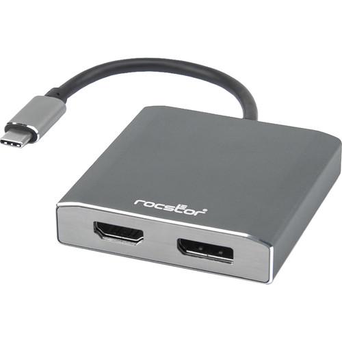 Rocstor USB-C to HDMI Female Displayport Adapter