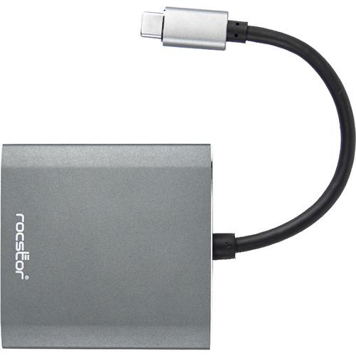 Rocstor USB-C to HDMI Female Displayport Adapter