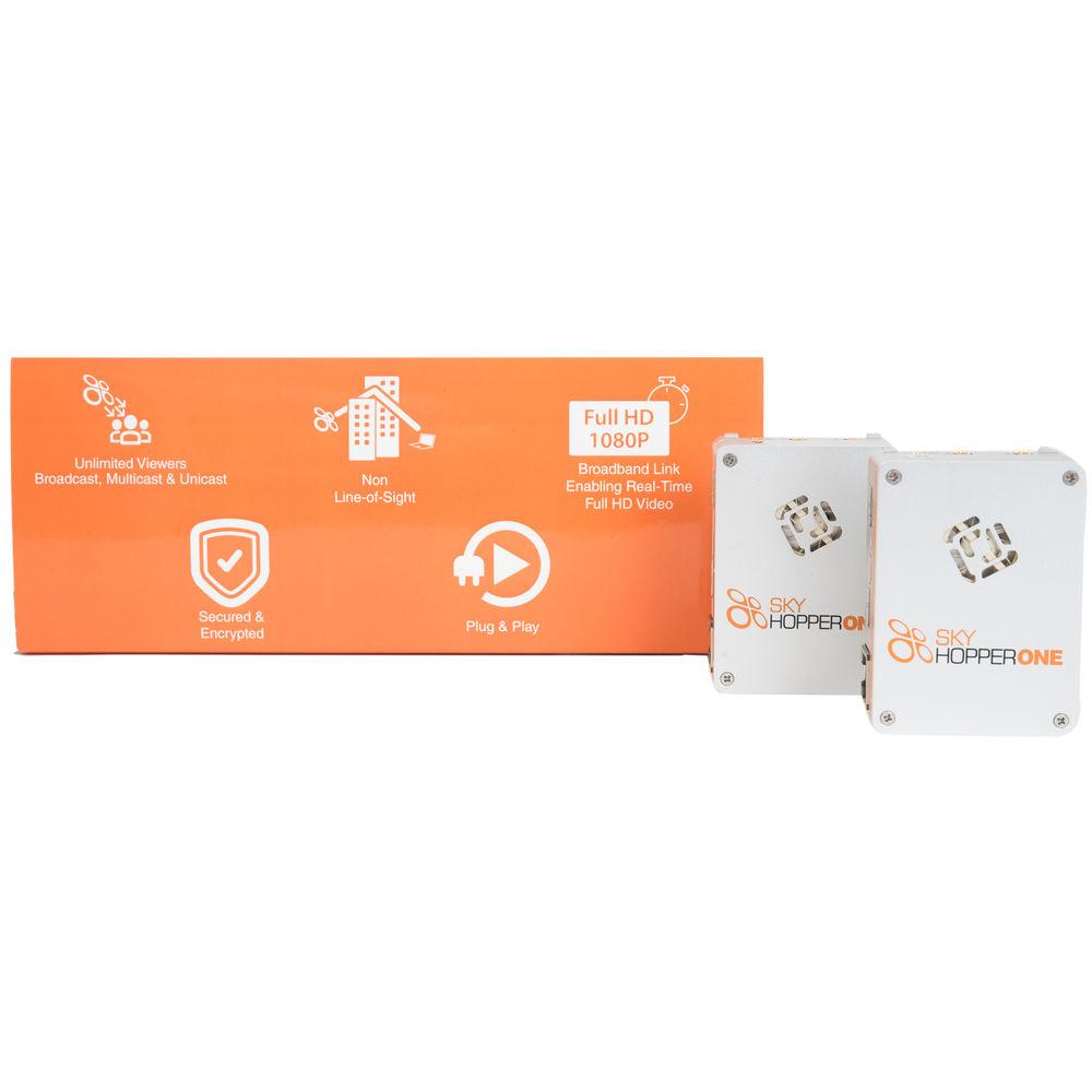 SkyHopper ONE Wireless Radio for UAV Drone with Data Link, 1080p HD Video, Control, and Telemetry