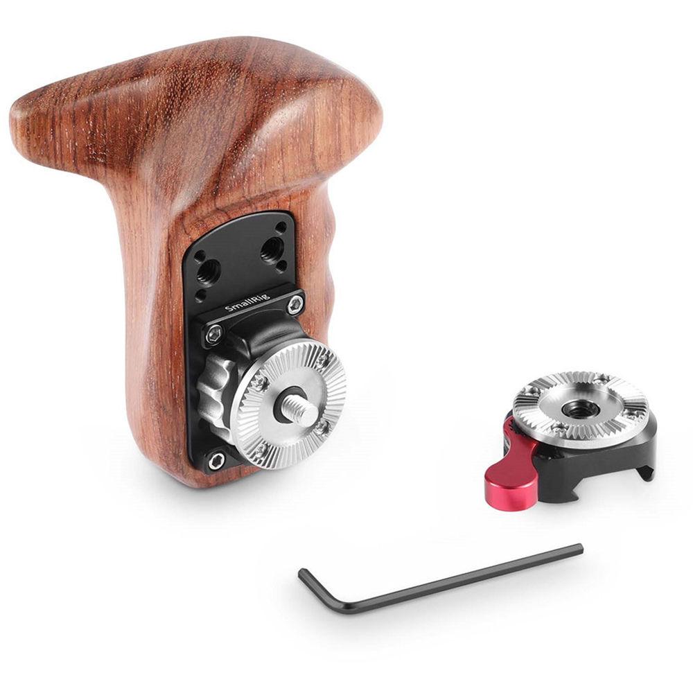 SmallRig Wooden Handgrip with NATO Clamp