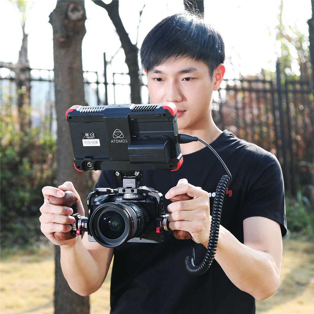 SmallRig Wooden Handgrip with NATO Clamp