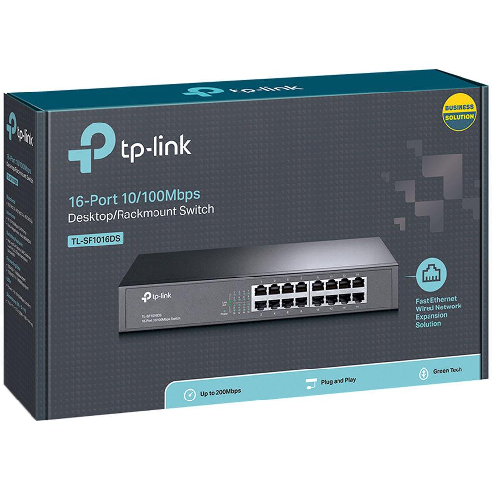 TP-Link 16-Port 10 100 Mb s Desktop Rackmount Switch