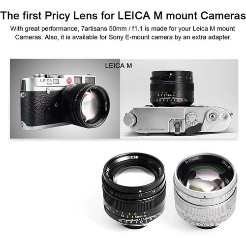 7artisans Photoelectric 50mm f 1.1 Lens for Leica M