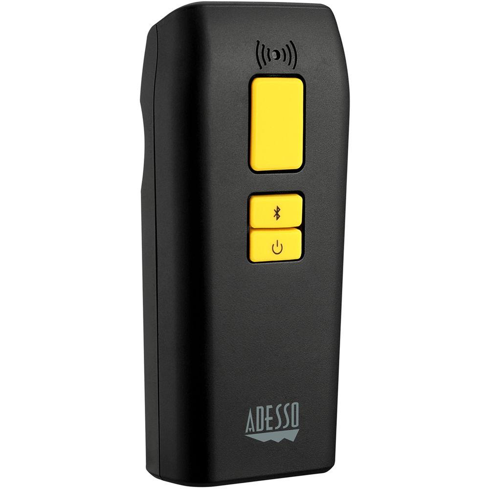 Adesso Portable Pocket Size Bluetooth 2D and 1D Long Range Barcode Scanner with Detachable Magnetic Cable