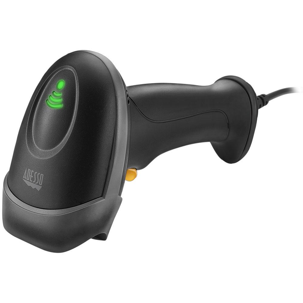 Adesso USB 2D and 1D Long Range Handheld Barcode Scanner with Superior Scanning Rate