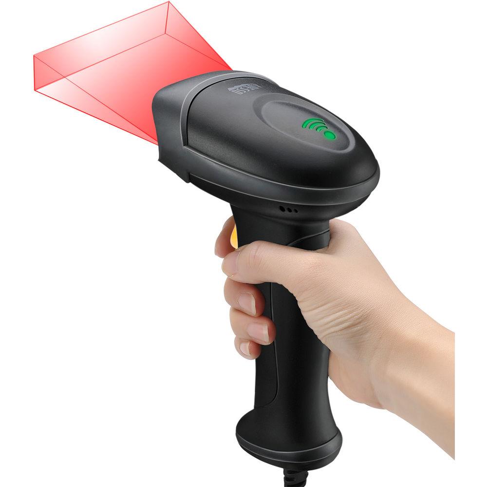 Adesso USB 2D and 1D Long Range Handheld Barcode Scanner with Superior Scanning Rate