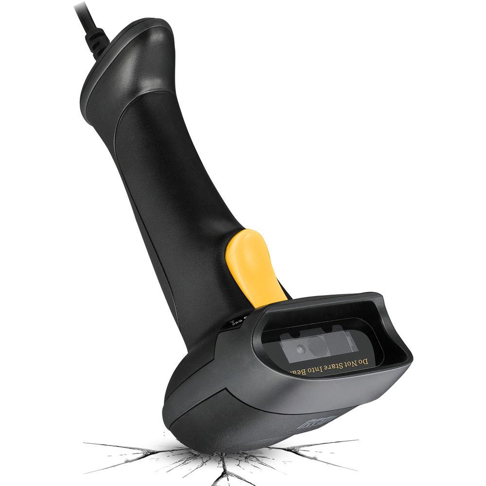 Adesso USB 2D and 1D Long Range Handheld Barcode Scanner with Superior Scanning Rate