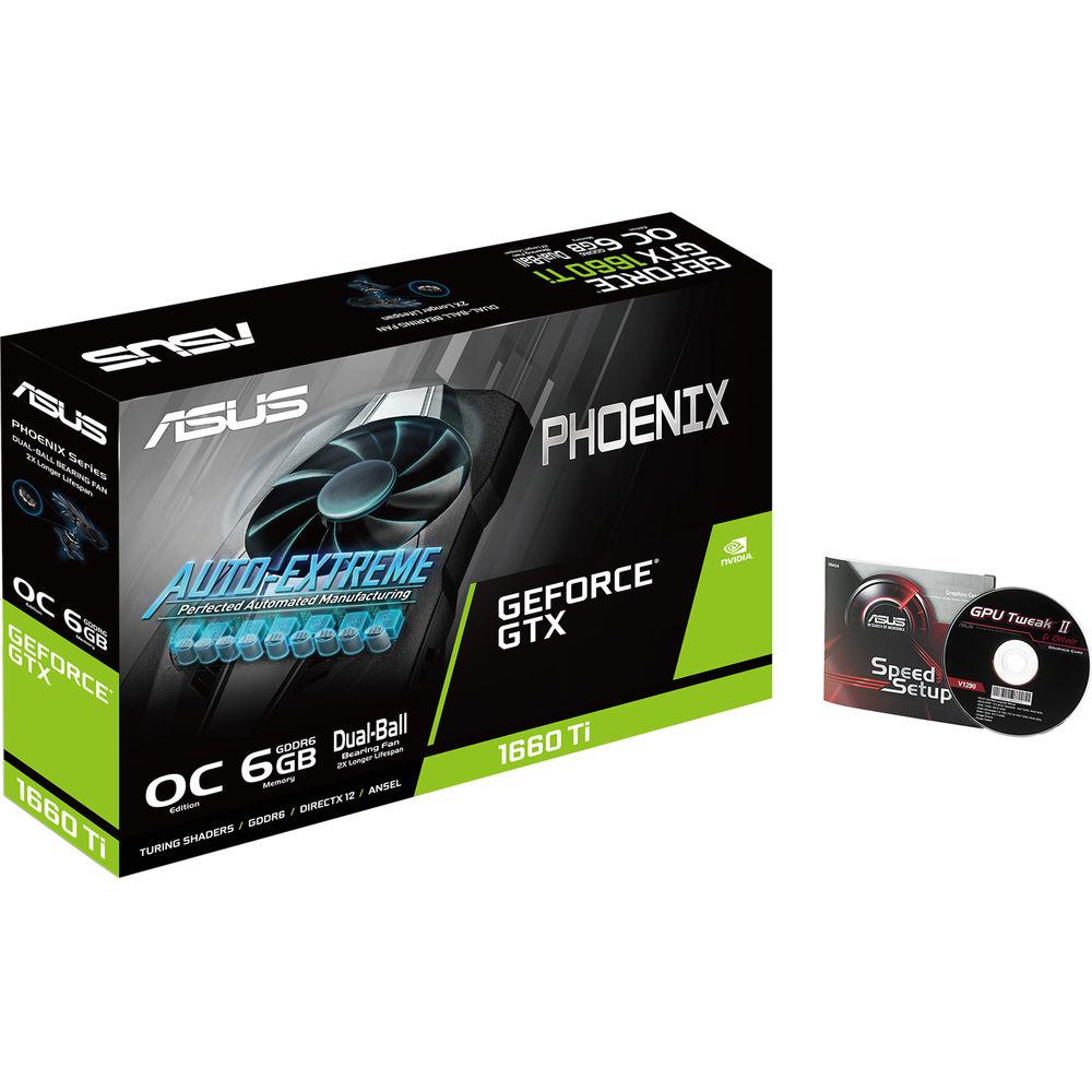 ASUS Phoenix GeForce GTX 1660 Ti OC Edition Graphics Card
