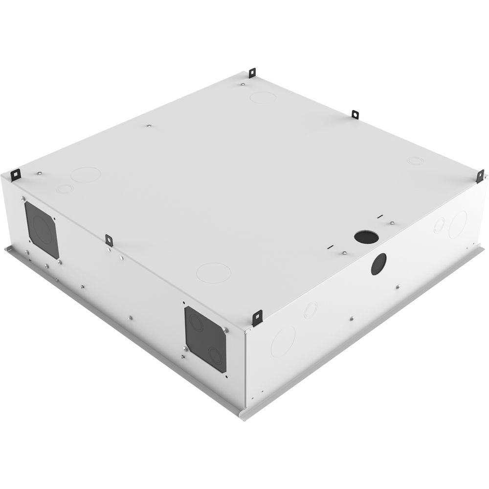 Atlas Sound 2x2 Ceil-Mount 2RU,STD-Width, Ambitilt Shelf Integrated Switched Power Pack Projector Pole Mount