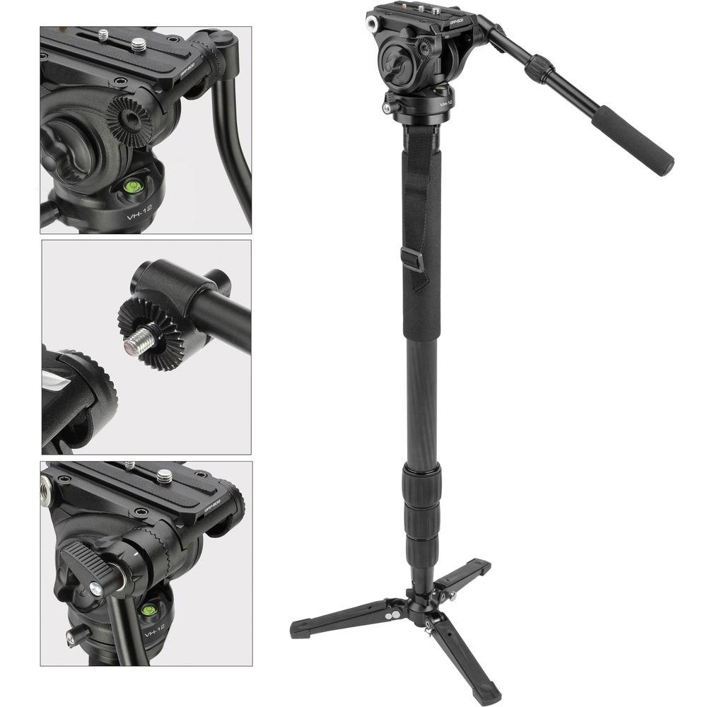 Axler VM-2370CF VH-12 Spruce Professional Video Monopod
