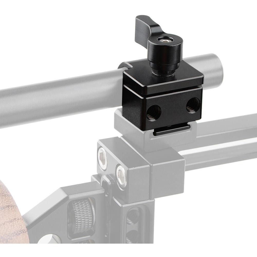 CAMVATE 15mm Rod Clamp with Shoe Mount Adapter