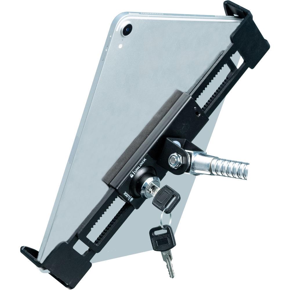 CTA Digital Heavy-Duty Security Gooseneck Clamp Stand for 7-13" Tablets