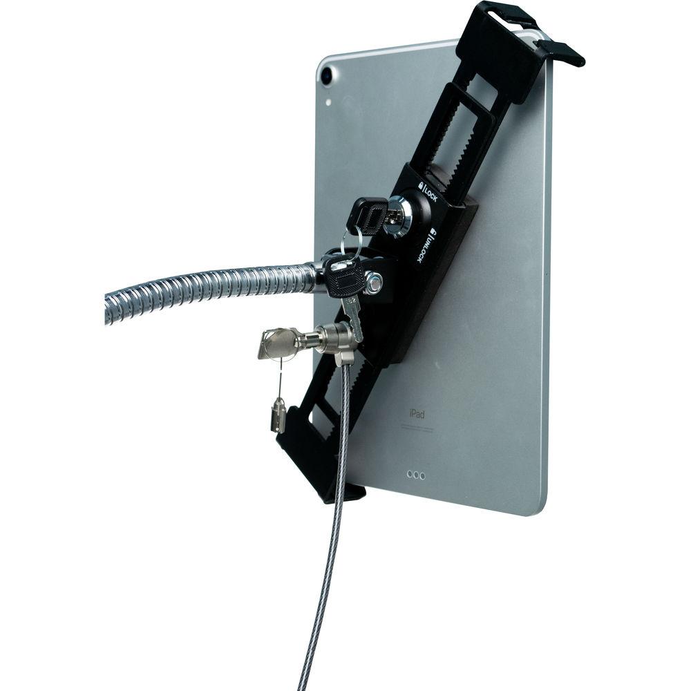 CTA Digital Heavy-Duty Security Gooseneck Clamp Stand for 7-13" Tablets