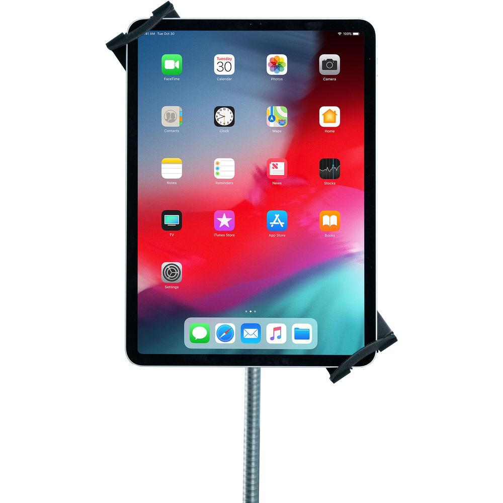 CTA Digital Heavy-Duty Security Gooseneck Clamp Stand for 7-13" Tablets