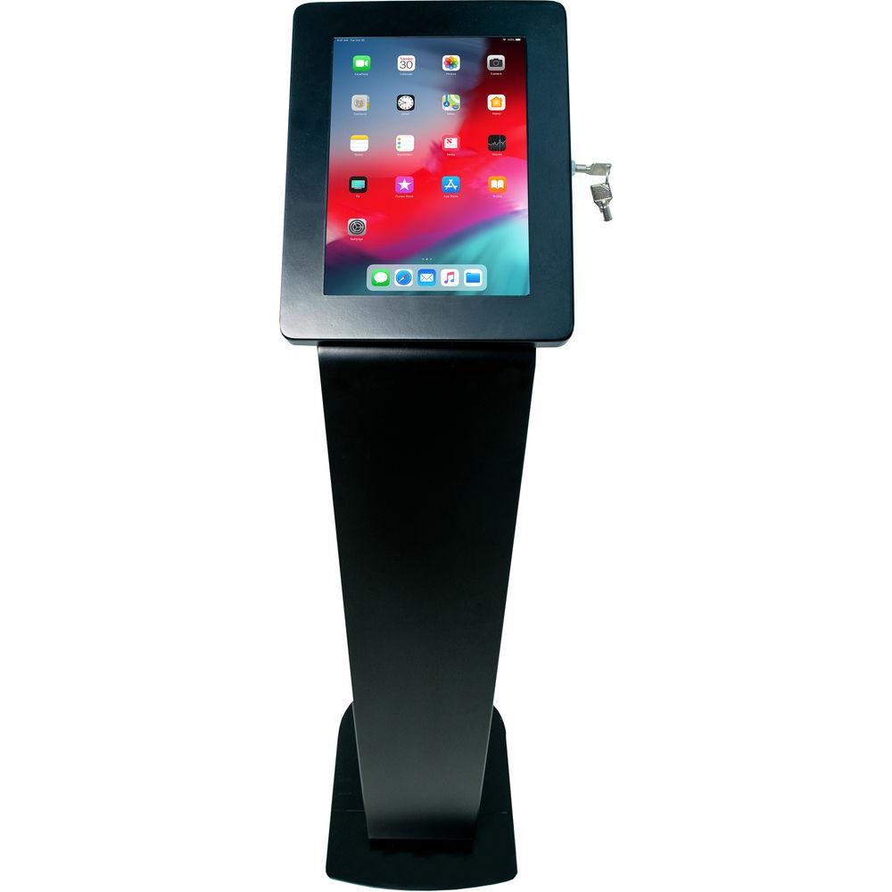CTA Digital Premium Locking Floor Stand Kiosk for Select iPad, Galaxy, and Other 9.7-10.5" Tablets