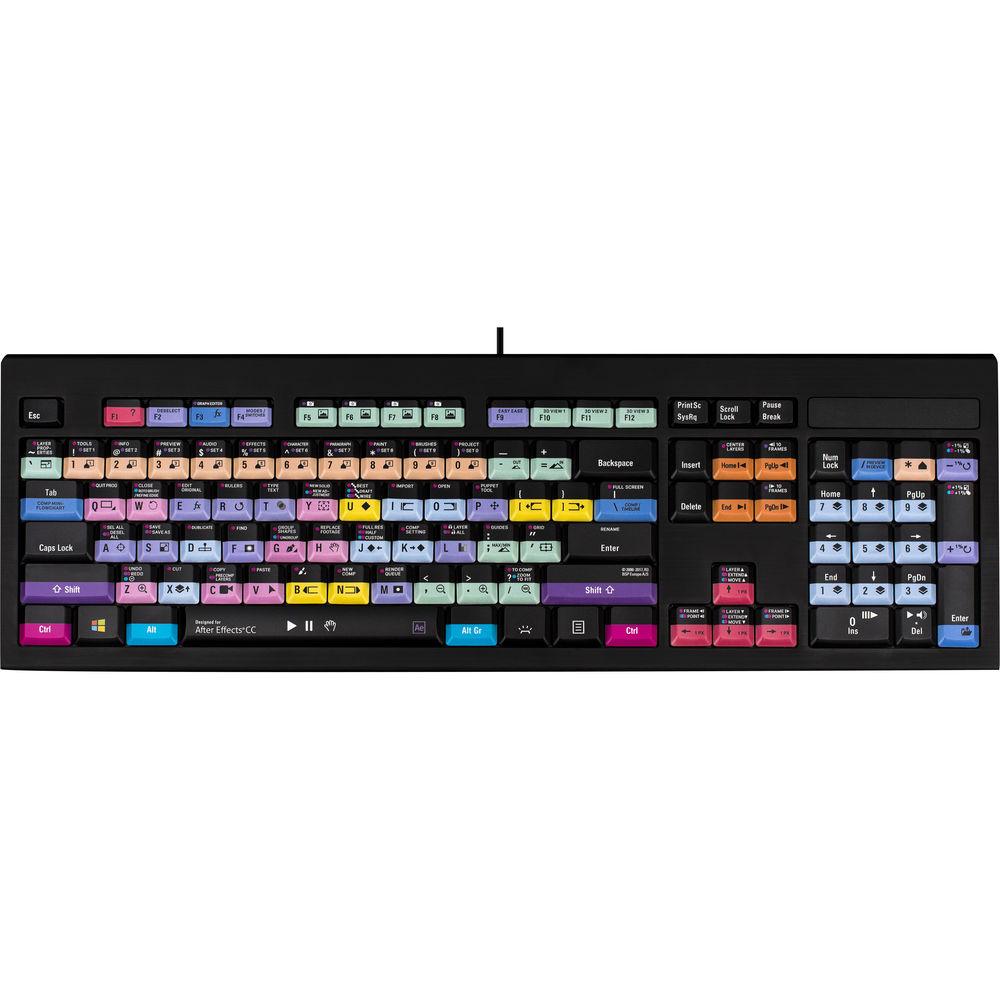 LogicKeyboard Astra Series Adobe After Effects CC Backlit Windows Keyboard