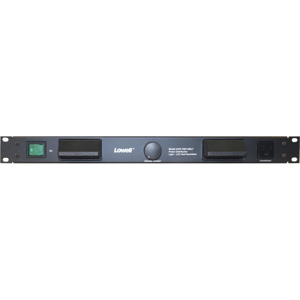 Lowell Manufacturing Rackmount Light Panel With 120-VAC 15A Power, 7 Outlets, 9