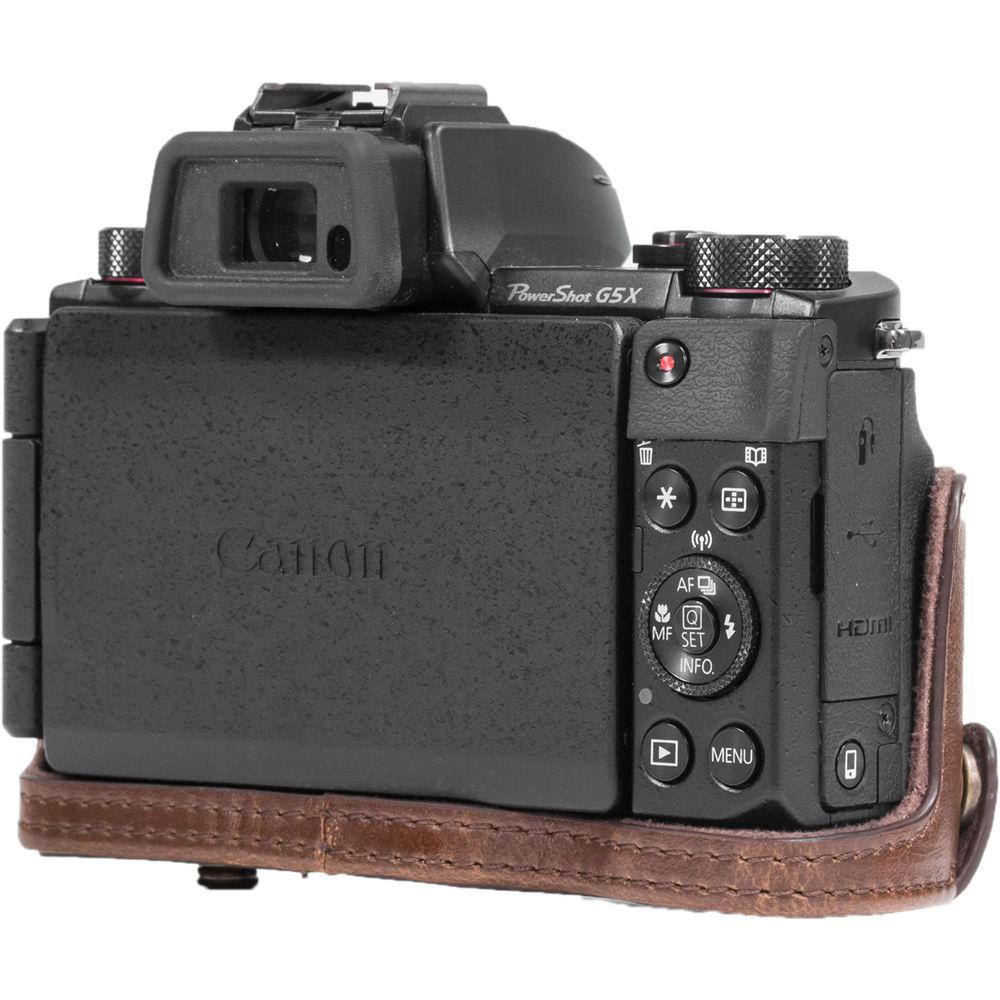 MegaGear Leather Camera Case with Strap for Canon PowerShot G5 X