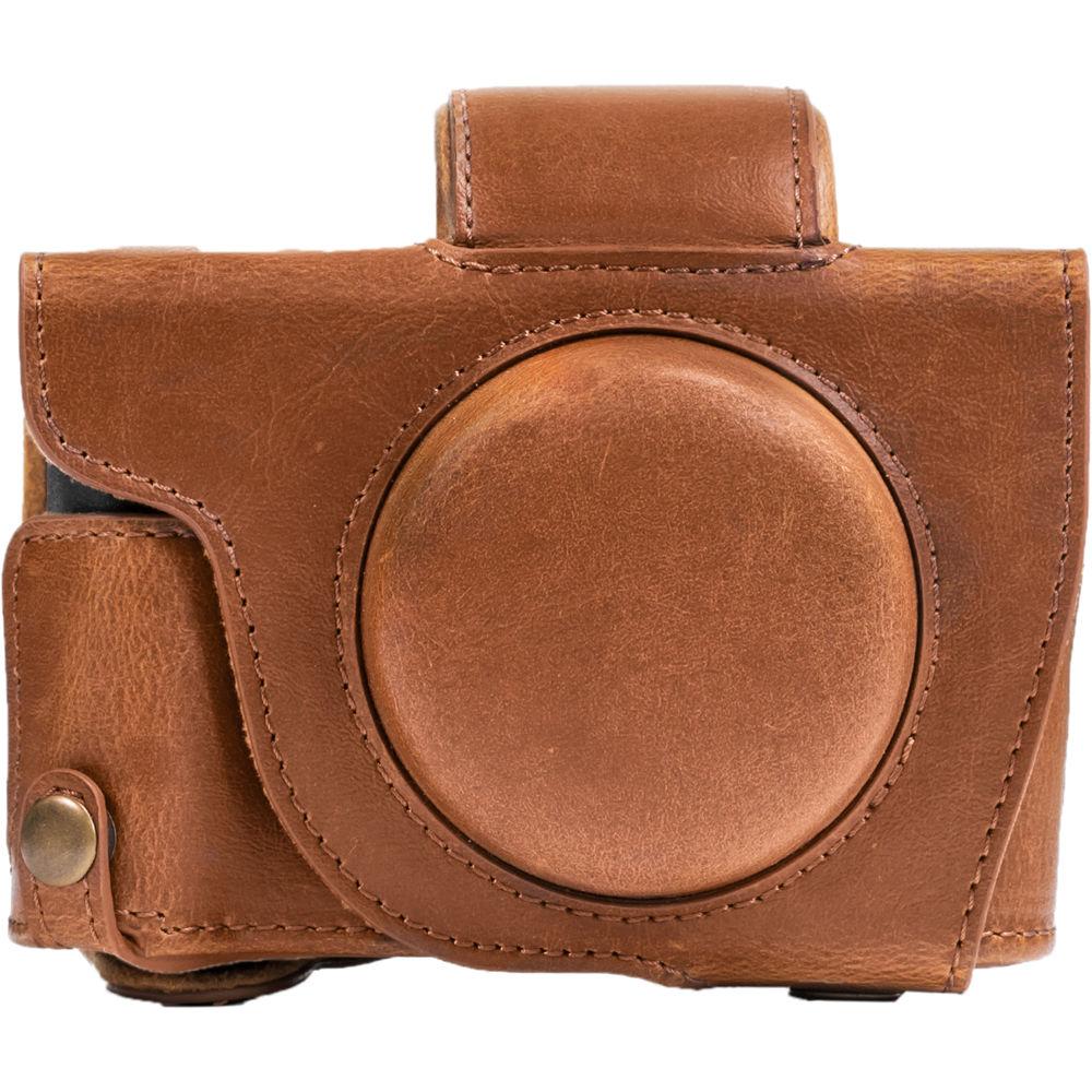 MegaGear Leather Camera Case with Strap for Canon PowerShot G5 X