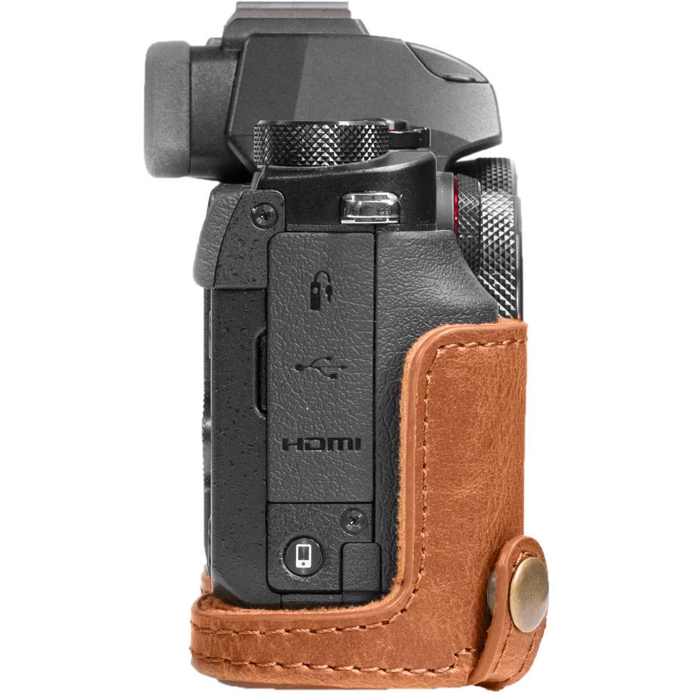 MegaGear Leather Camera Case with Strap for Canon PowerShot G5 X
