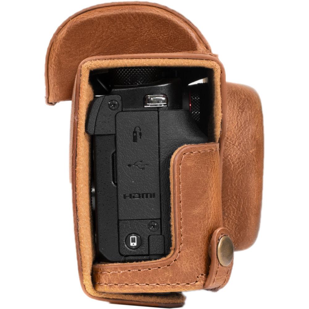 MegaGear Leather Camera Case with Strap for Canon PowerShot G5 X