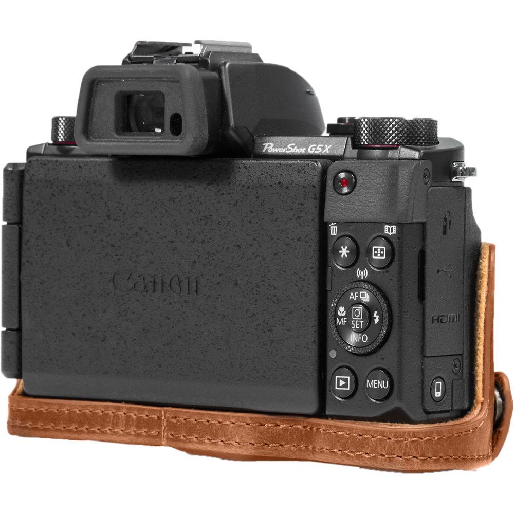 MegaGear Leather Camera Case with Strap for Canon PowerShot G5 X