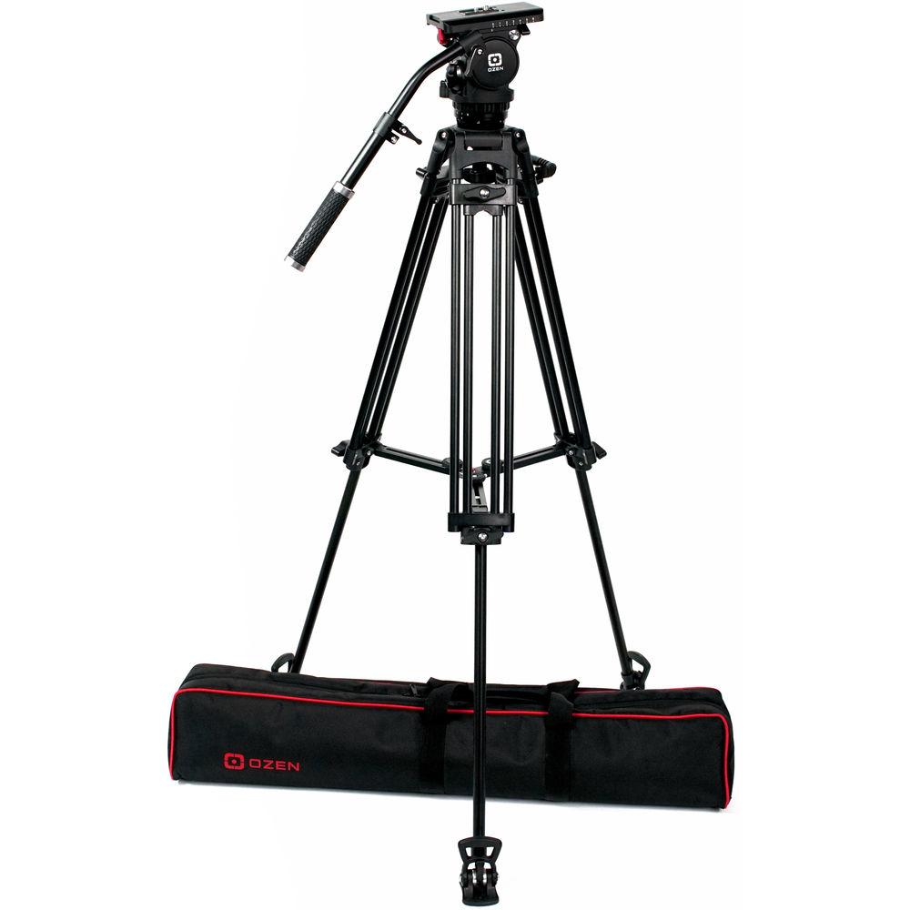OZEN 75AL2 75mm Aluminum Tripod & Agile 8 Fluid Head System