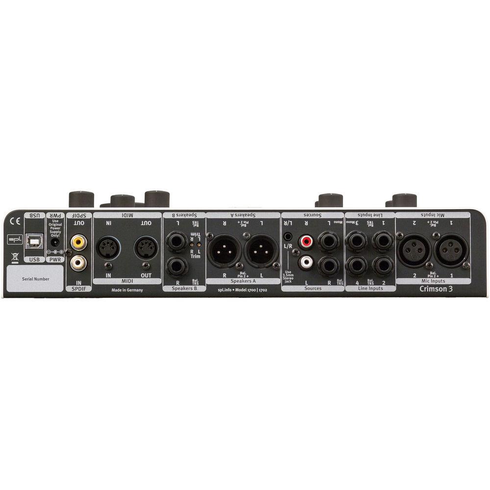 SPL Crimson 3 USB Audio Interface
