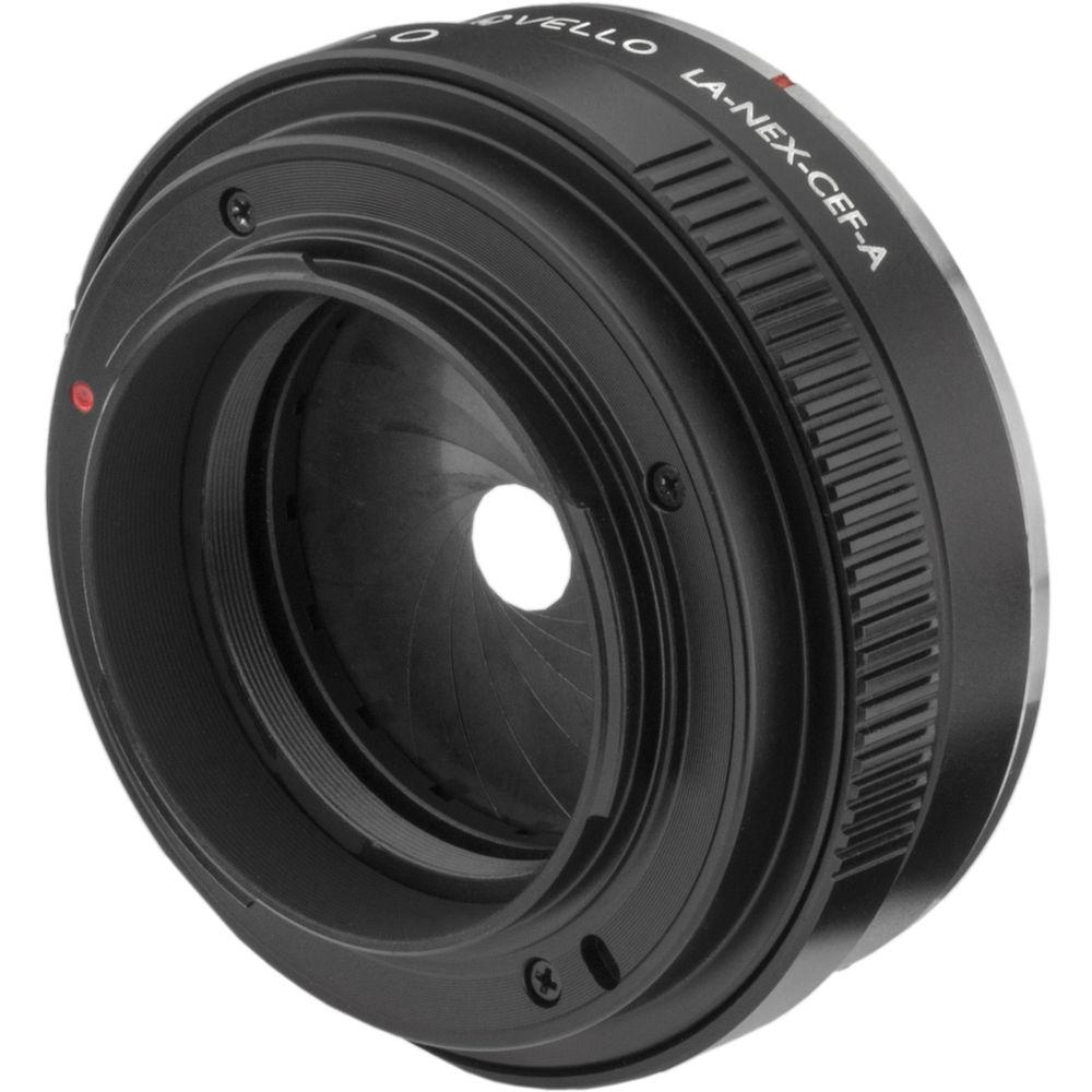 Vello Canon EF EF-S Lens to Sony E-Mount Camera Lens Adapter with Aperture Control