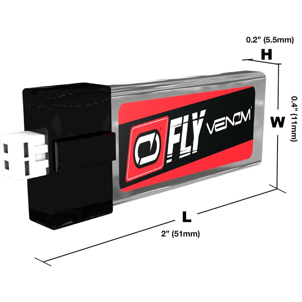 Venom Group Fly 3.7V 180mAh 45C 1S LiPo Battery with E-flite MCX Plug