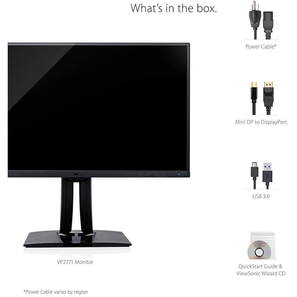 ViewSonic VP2771 27" 16:9 SuperClear IPS Monitor