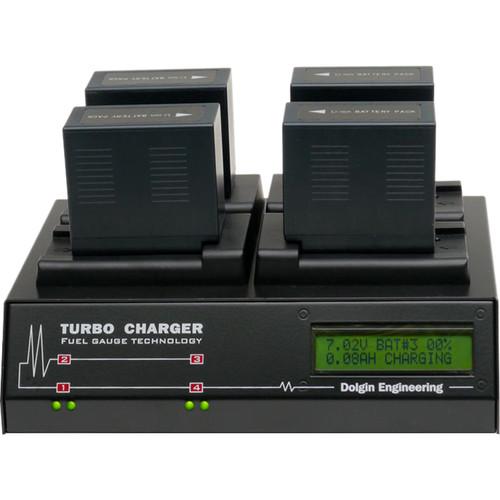 Dolgin Engineering TC400-TDM Four-Position Simultaneous Battery Charger for Canon BP-900 Series