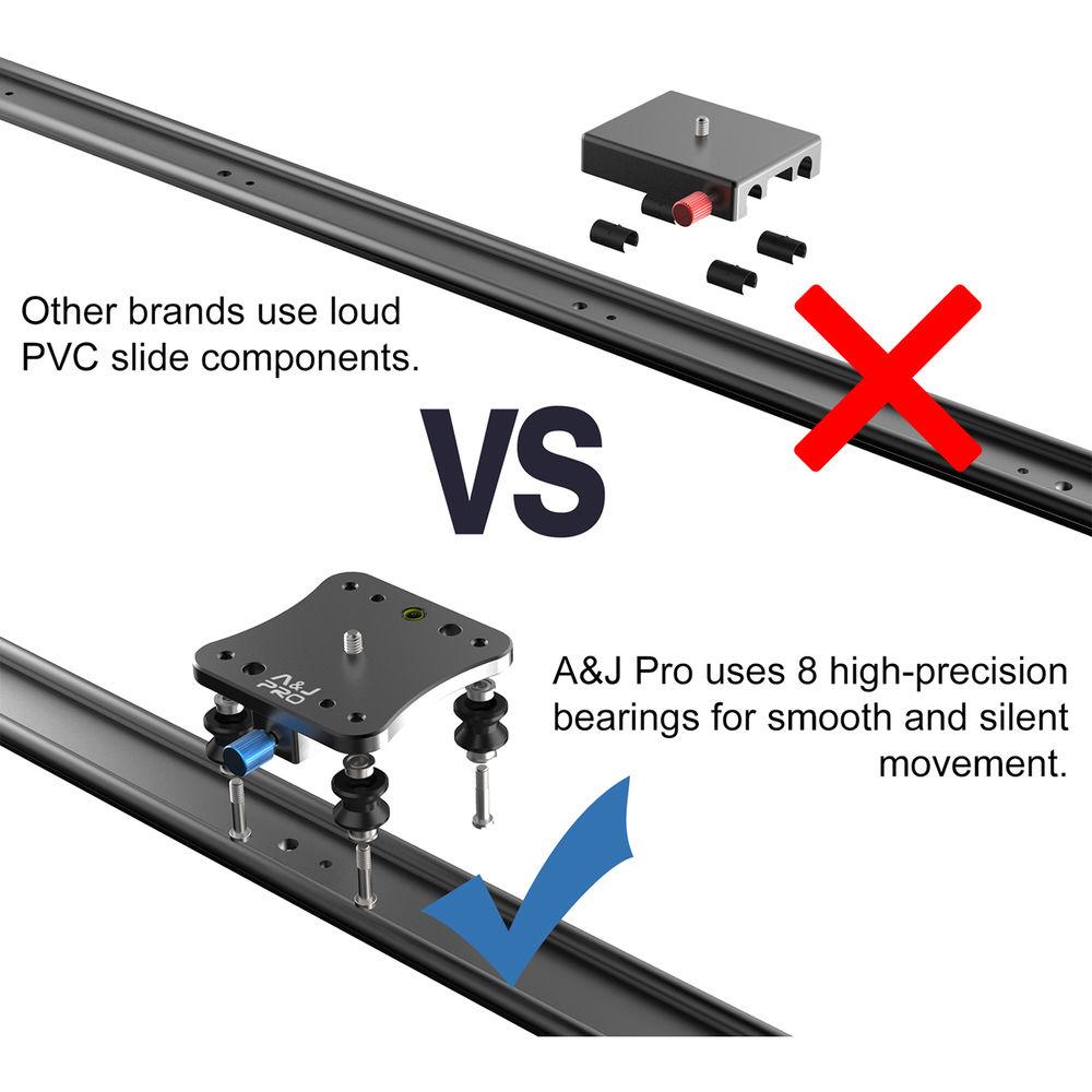 A&J PRO Moving Dolly Track Camera Slider