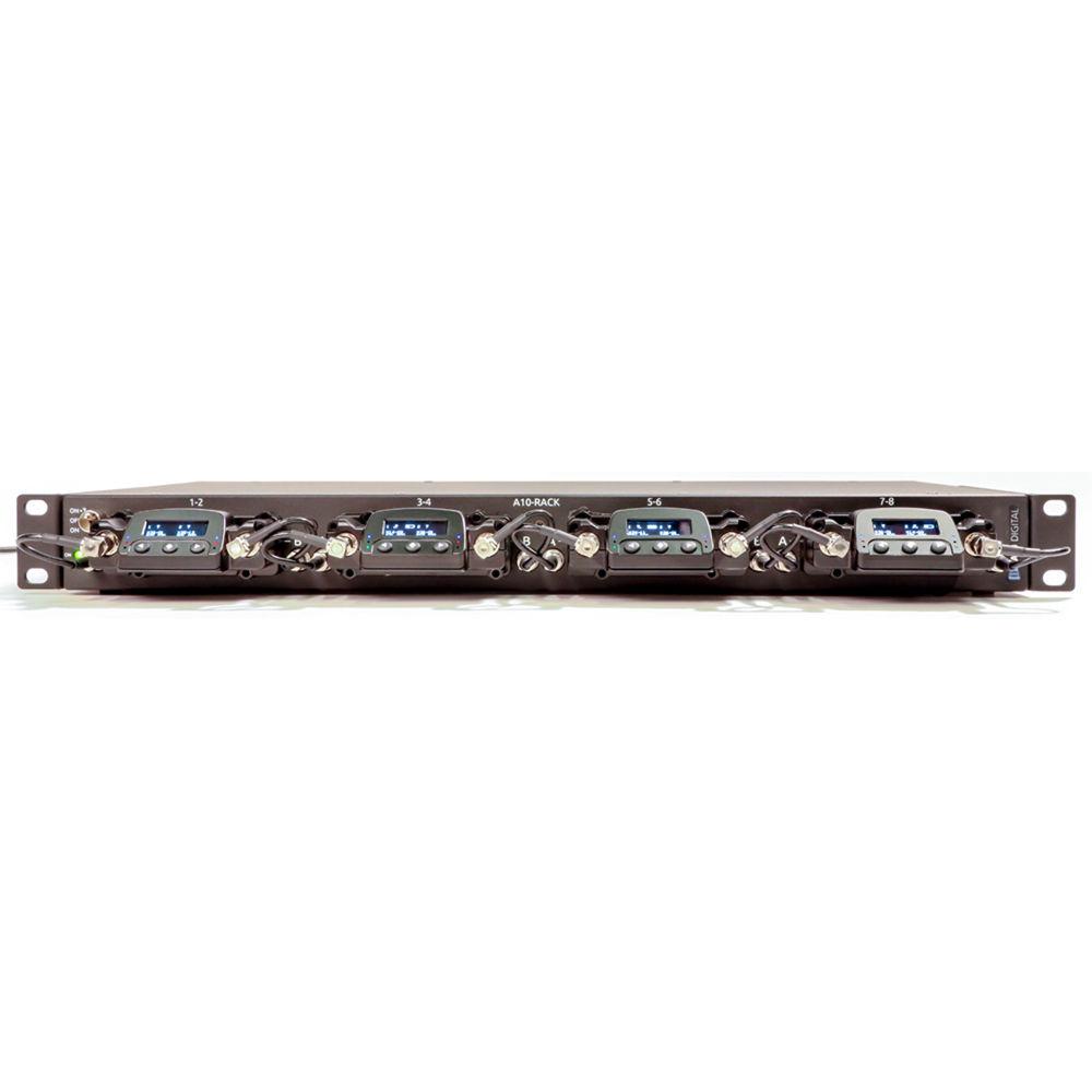 Audio Ltd. A-10-RACK for 4-Slot-In, 2-Channel Wireless Receivers with Power Antenuator