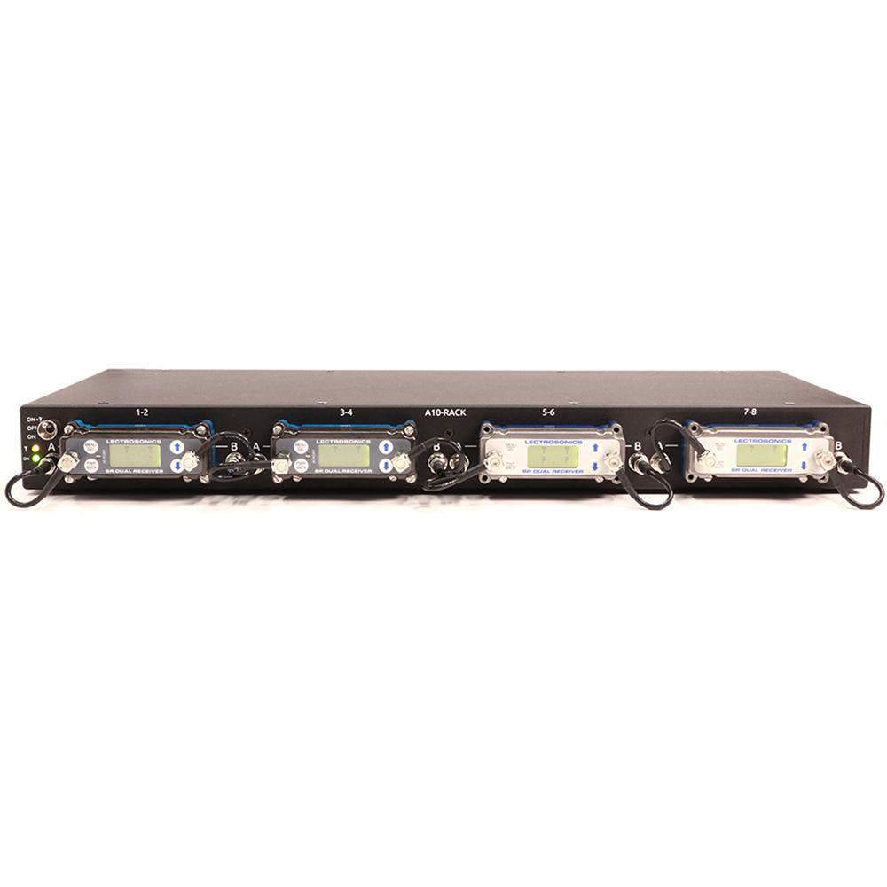 Audio Ltd. A-10-RACK for 4-Slot-In, 2-Channel Wireless Receivers with Power Antenuator