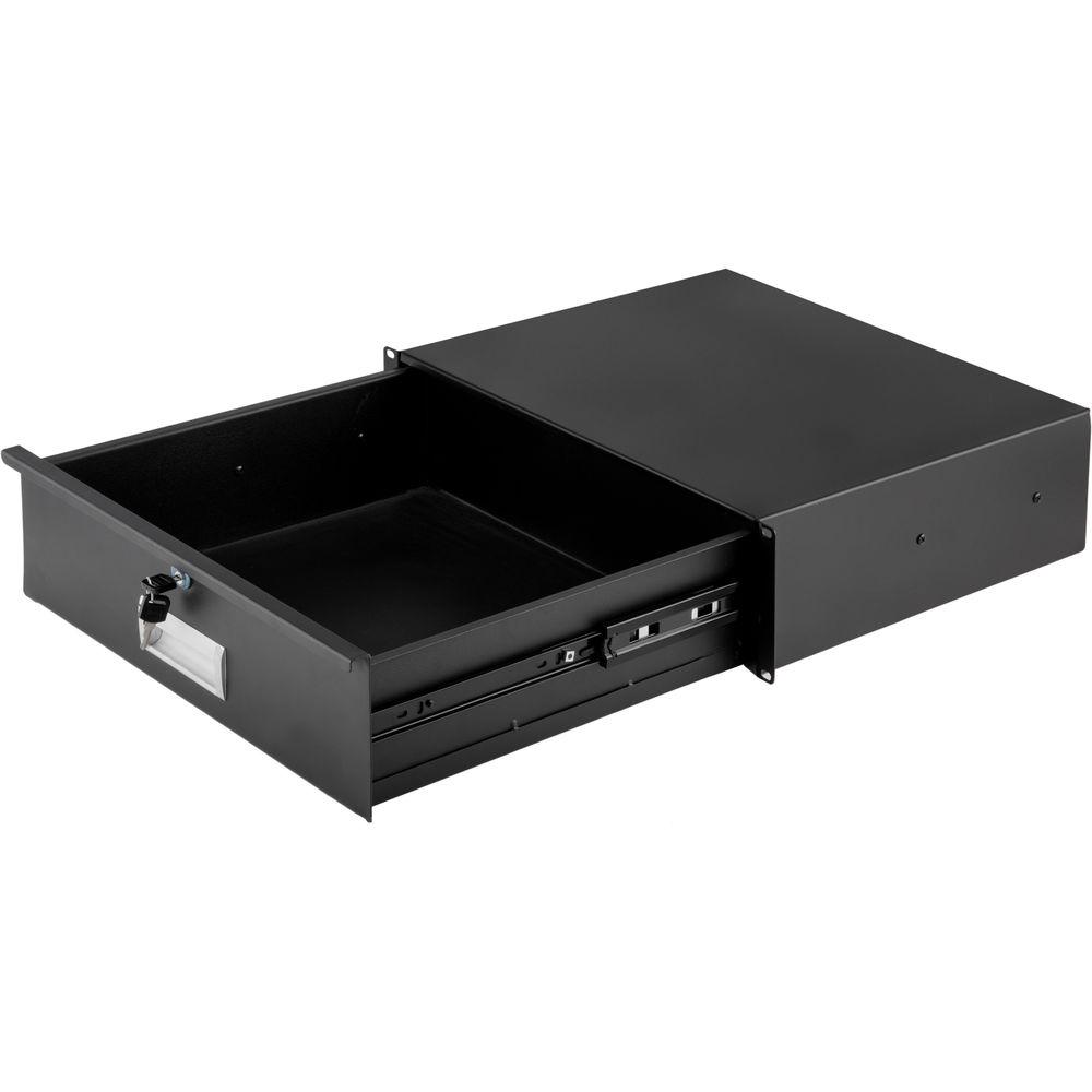 Auray RD-L-3U Three-Space Locking Rack Drawer