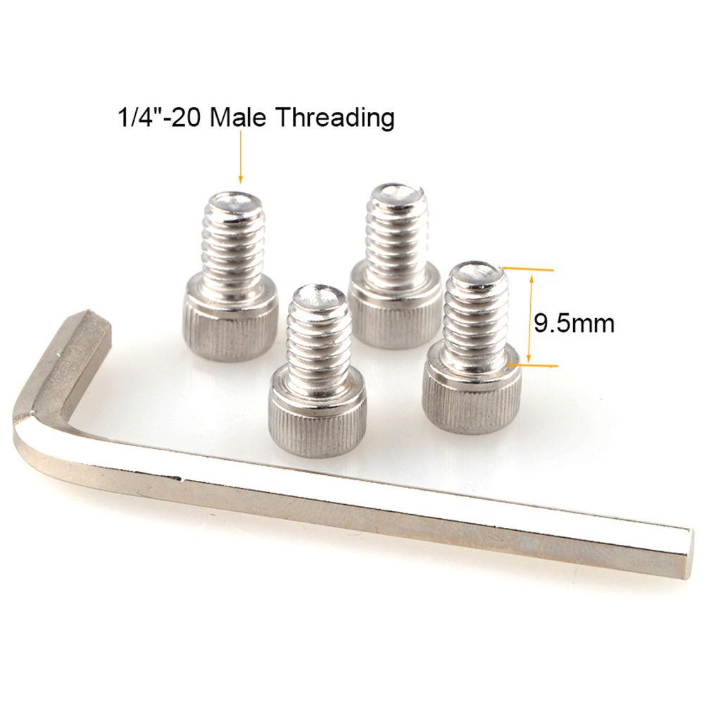 CAMVATE 1 4"-20 Hex Socket Head Adapter Set for Baseplates