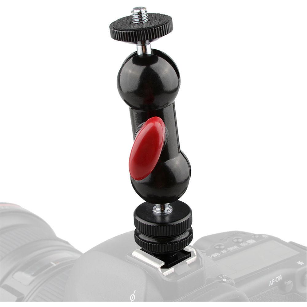 CAMVATE 360° Rotating Double Ball Head with Shoe Mount & 1 4"-20 Screw