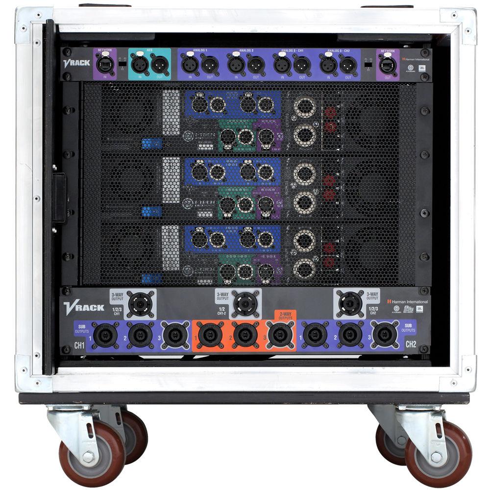 Crown Audio VRack Amplification System Rack on Wheels with Three I-Tech 12000HD Amplifiers