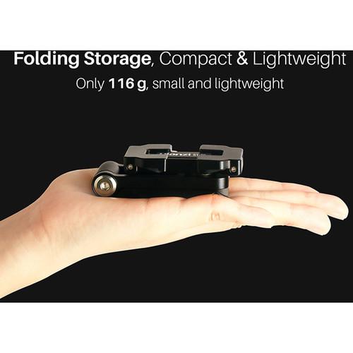 DigitalFoto Solution Limited Foldable Tripod Mount Adapter Phone Clipper Holder Vertical 360 Tripod Stand Quick Release Plate For