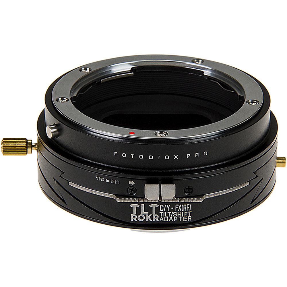 FotodioX Pro TLT ROKR Tilt-Shift Lens Mount Adapter for Contax-Yashica Lens to Fujifilm X-Mount Camera