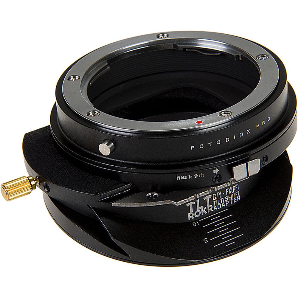 FotodioX Pro TLT ROKR Tilt-Shift Lens Mount Adapter for Contax-Yashica Lens to Fujifilm X-Mount Camera
