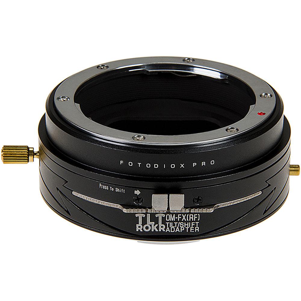 FotodioX Pro TLT ROKR Tilt-Shift Lens Mount Adapter for Olympus OM-Mount Lens to Fujifilm X-Mount Camera